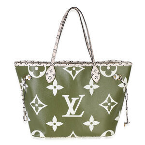 Louis Vuitton Kaki Monogram Giant Neverfull MM